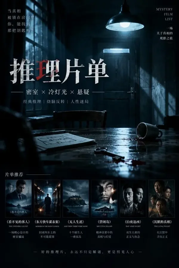 推理之夜:一人一间密室海报 - 神马午夜影院 推理之夜:一人一间密室(2026)电影海报,专题合集・悬疑 / 推理