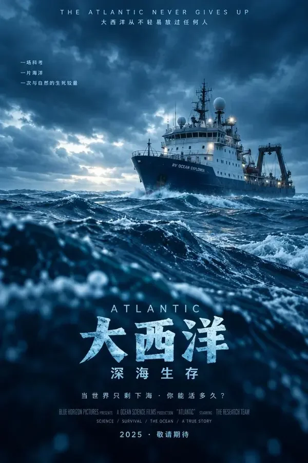 大西洋漂流海报 - 神马午夜影院 大西洋漂流(2026)电影海报,欧美大片・冒险 / 生存